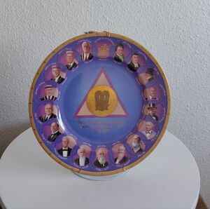 WEDGEWOOD PLATE SCOTTISH RITE OF FREEMASONRY SOUTHERN JURISDICTION PRESIDENTS. 